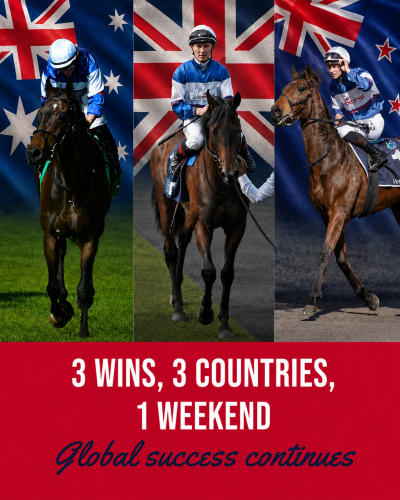 Three wins, three countries, one weekend
